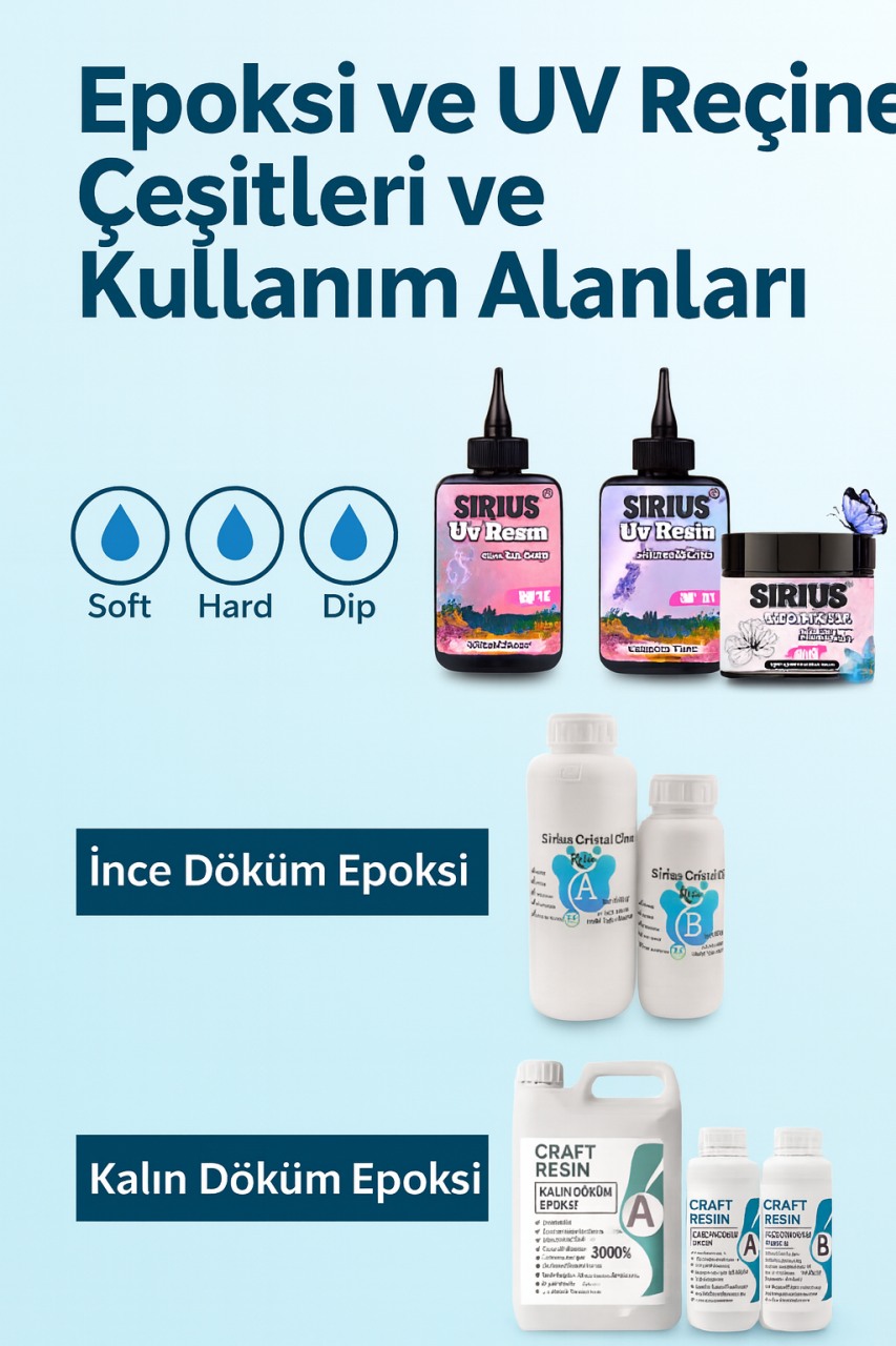 UV Reçine mi Epoksi Reçine mi? Doğru Ürün Seçim Rehberi