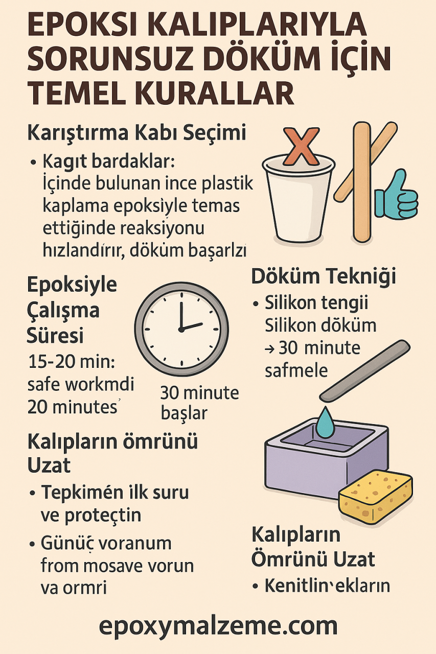 Epoksi Kalıplarıyla Sorunsuz Döküm İçin Temel Kurallar