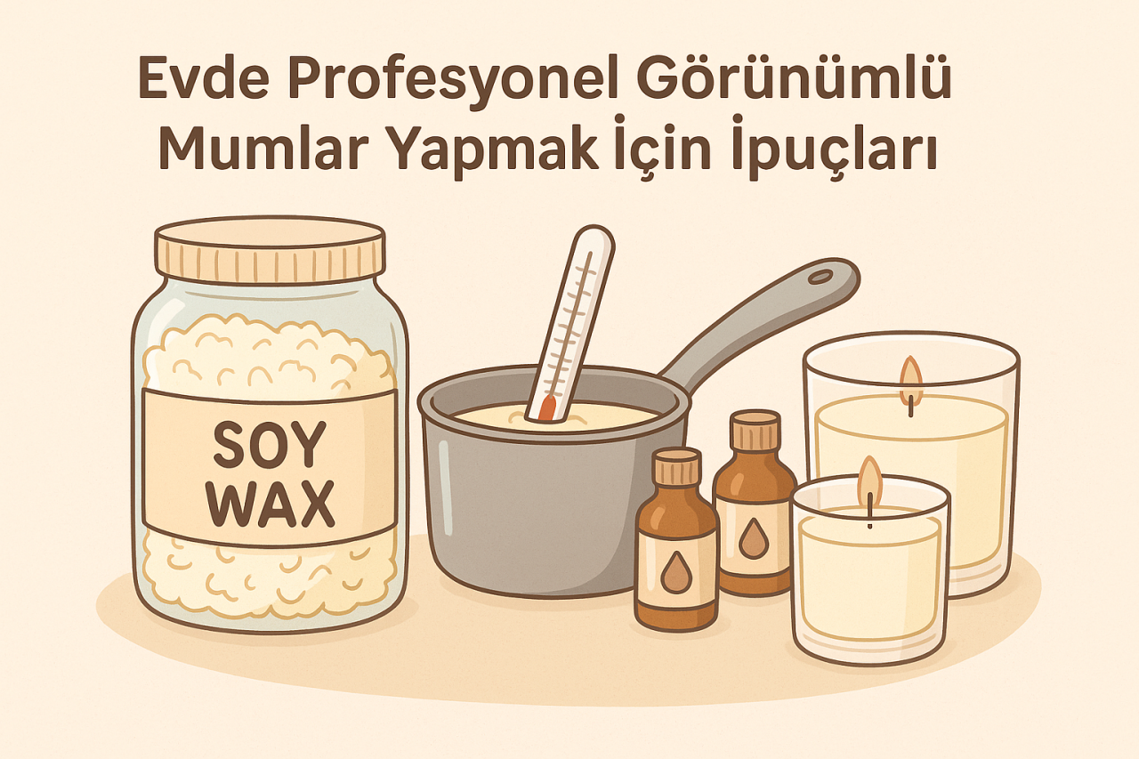 Evde Profesyonel Görünümlü Mumlar Yapmak İçin İpuçları