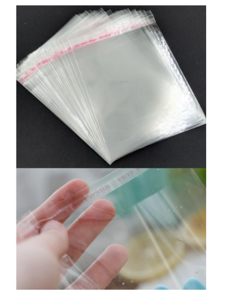 Şeffaf Bantlı Jelatin Yapışkanlı Poşet - 100 adet 10 Cm X 15 Cm