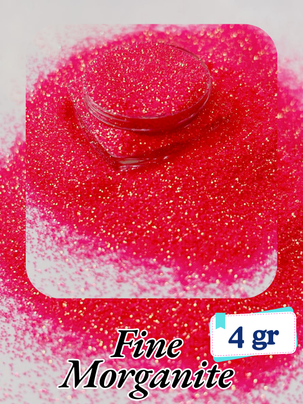 Epoksi- Mum-Makyaj-Tırnak-Sabun Simi Pulu Fine Morganite 4 gr