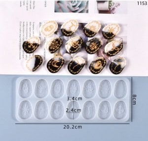 Epoksi Rune Enerji Taşları Kalıbı