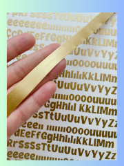 Epoksi 1cm Cartoon Harf Folyo Baskısı A4 boyutunda