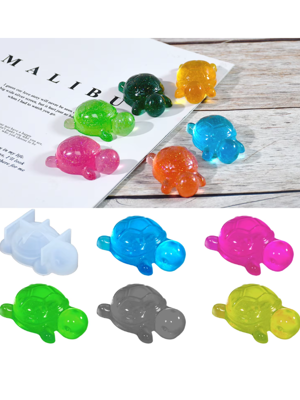 Epoksi Reçine Küçük Kaplumbağa Anahtarlık Silikon Kalıbı