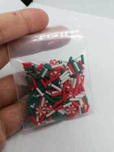 Epoksi Polimer Kil Süslemeler (Fimo Dilimleri) Christmas Sprinkles 4gr
