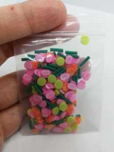 Epoksi Polimer Kil Süslemeler (Fimo Dilimleri) Tavşan  4gr