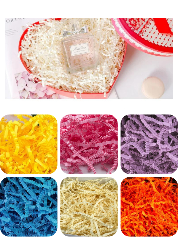 Turuncu Zigzag Kırpık Kağıt-Kutu İçi Süsleme Malzemeleri 100 gr