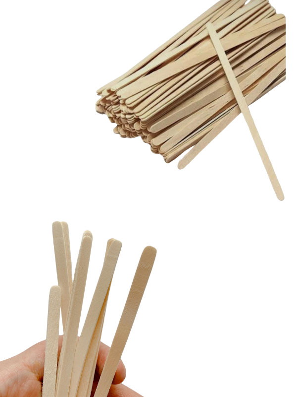 50 adet İnce Tasarım Tahta Çubuğu