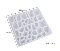 Epoksi Çoklu Kolye Anahtarlık Silikon Kalıbı