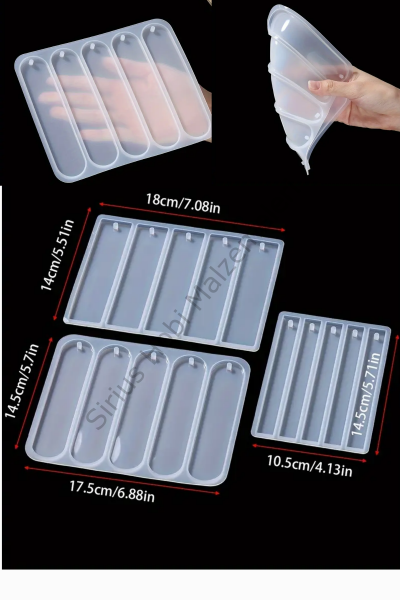 Epoksi Reçine Çoklu Kitap Ayracı Silikon Kalıpları