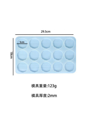 Epoksi 5 cm Çoklu Magnet Kalıbı 5mm derinlik