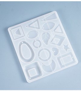 Epoksi Reçine Kolye Küpe Silikon  Kalıbı