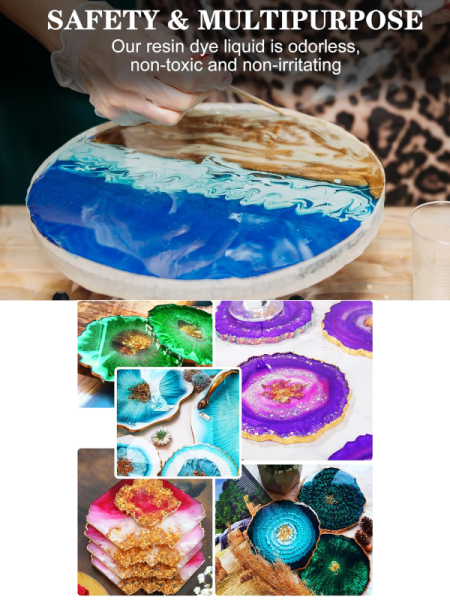 Resin Day's Opak ve Transparan Epoksi Renkli Pigment Boya – 10 ml UV Reçine Uyumlu