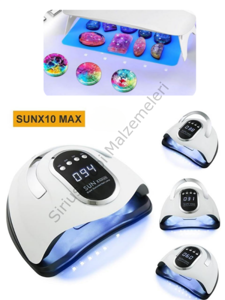 UV Reçine Kurutucu SUN X10 Max UV Lamba – 45 çift LED / 66 ışık gücü, 168W