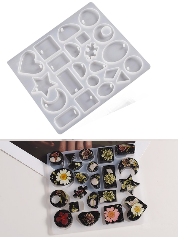 Epoksi Trend Kolye Küpe Anahtarlık Kalıbı