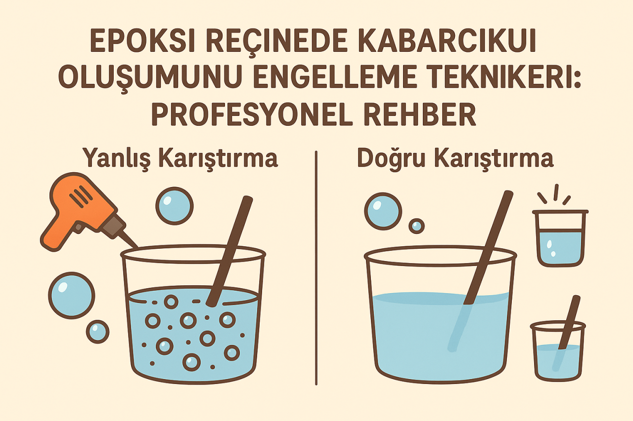 Epoksi Reçinede Kabarcık Oluşumunu Engelleme Teknikleri: Profesyonel Rehber