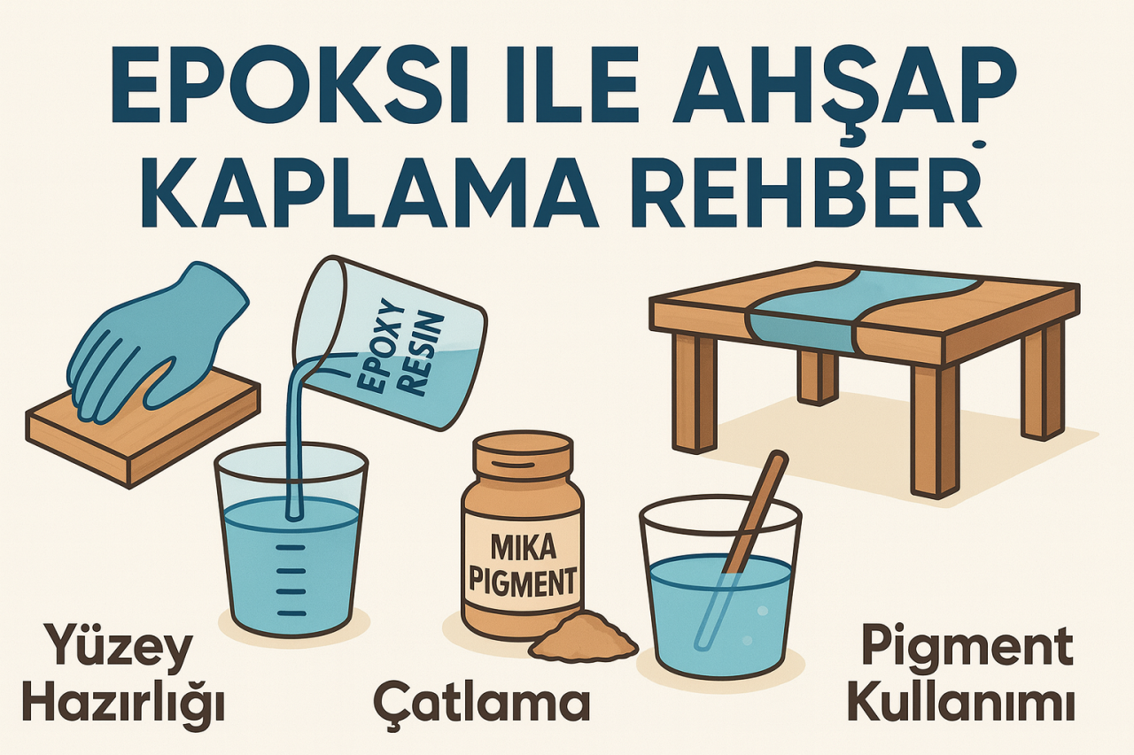 Epoksi ile Ahşap Kaplama Rehberi: Yüzey Hazırlığı, Çatlama Önleme ve Kalın Döküm Teknikleri