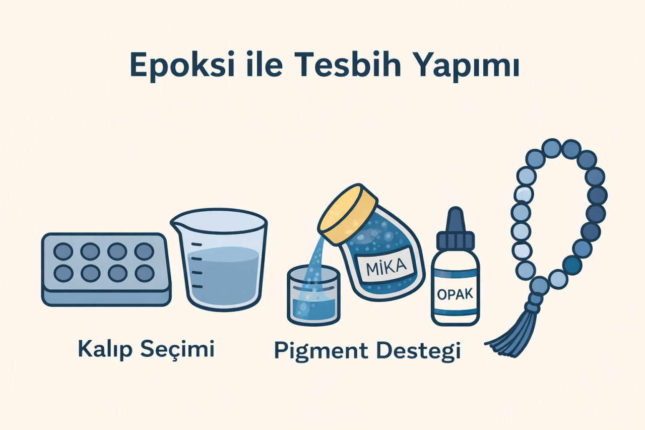 Epoksi ile Tesbih Yapımı: Kalıp Seçimi, Döküm ve Pürüzsüz Sonuç Teknikleri