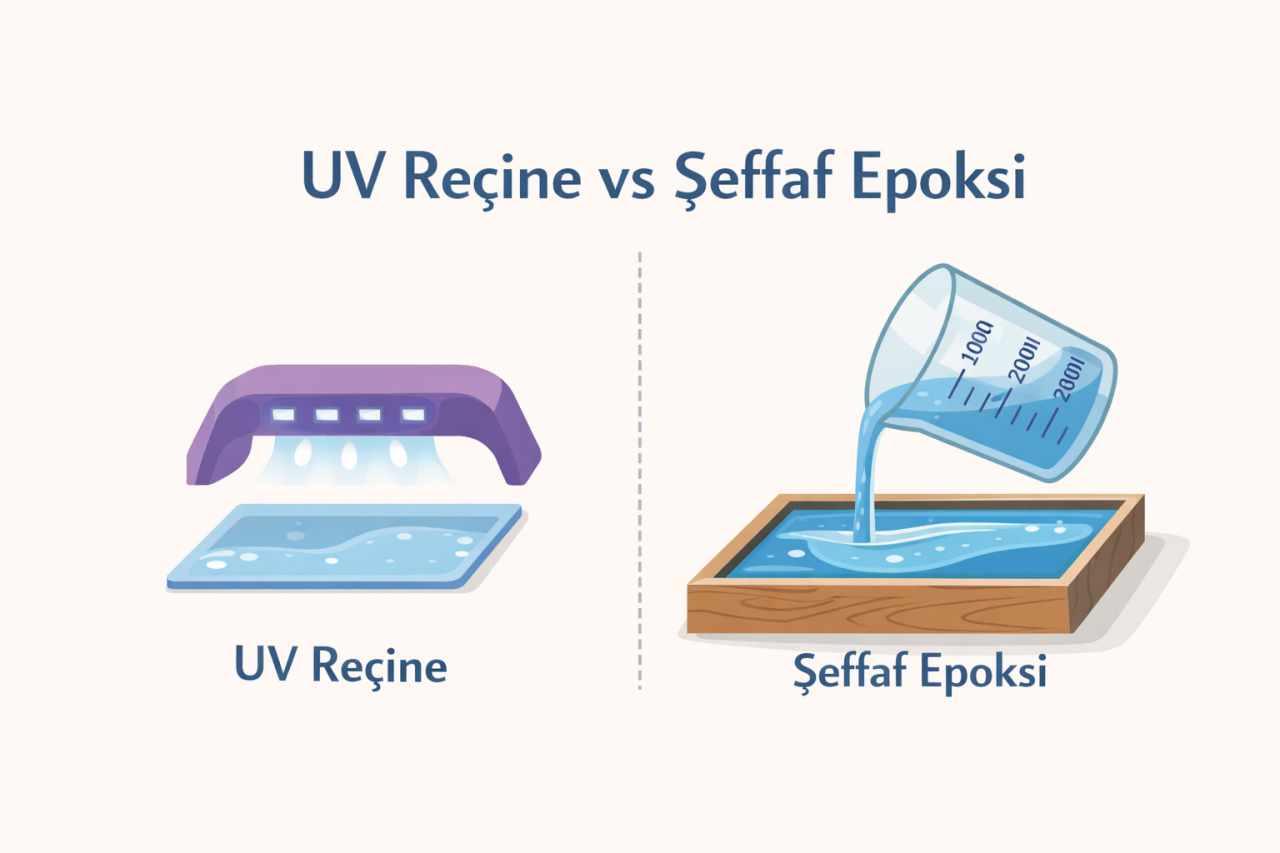 UV Reçine mi Şeffaf Epoksi mi? Hangi Uygulama İçin Hangisi Doğru