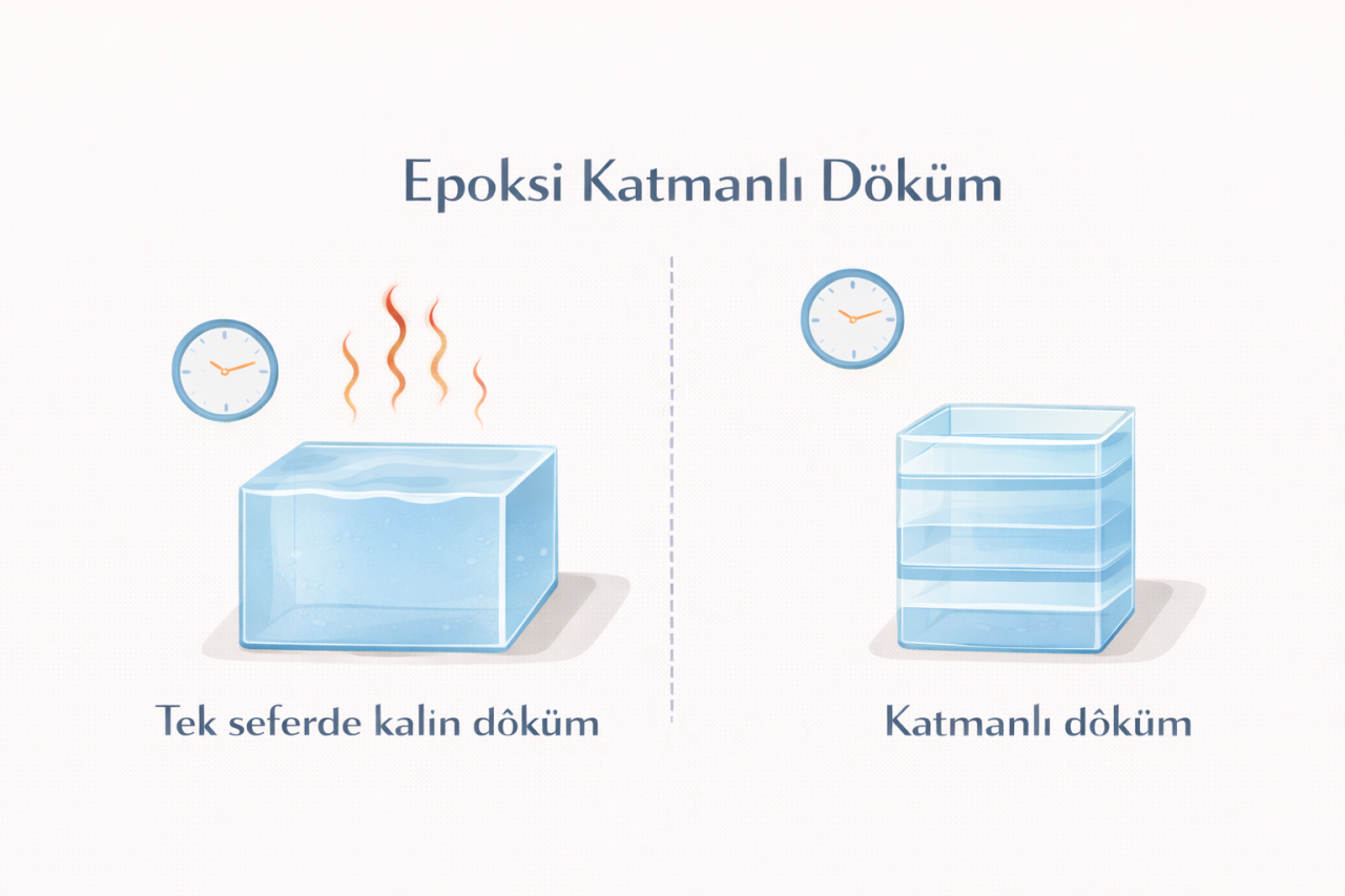 Epoksi Reçinede Katmanlı Döküm Ne Zaman Gerekir?