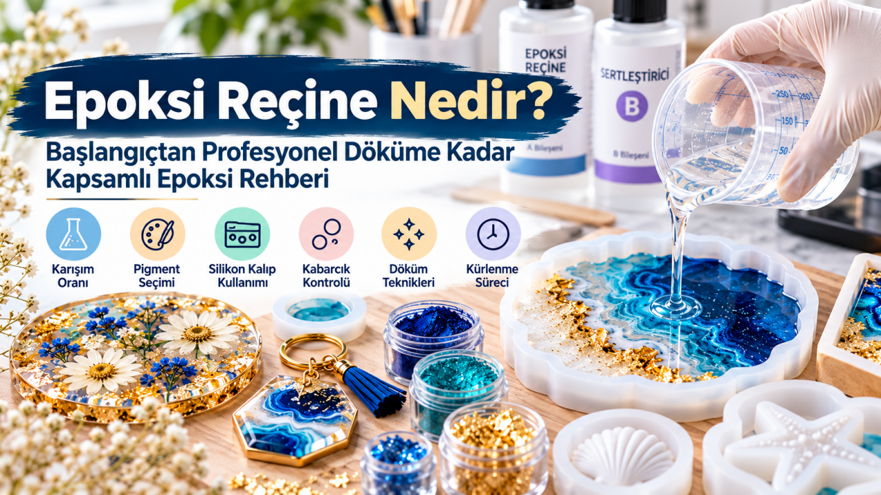 Epoksi Reçine Nedir? Başlangıçtan Profesyonel Döküme Kadar Kapsamlı Epoksi Rehberi