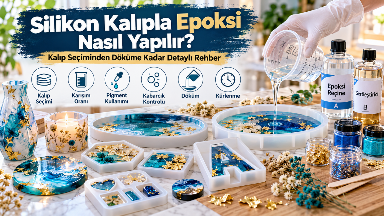 Silikon Kalıpla Epoksi Nasıl Yapılır? Kalıp Seçiminden Döküme Kadar Detaylı Rehber