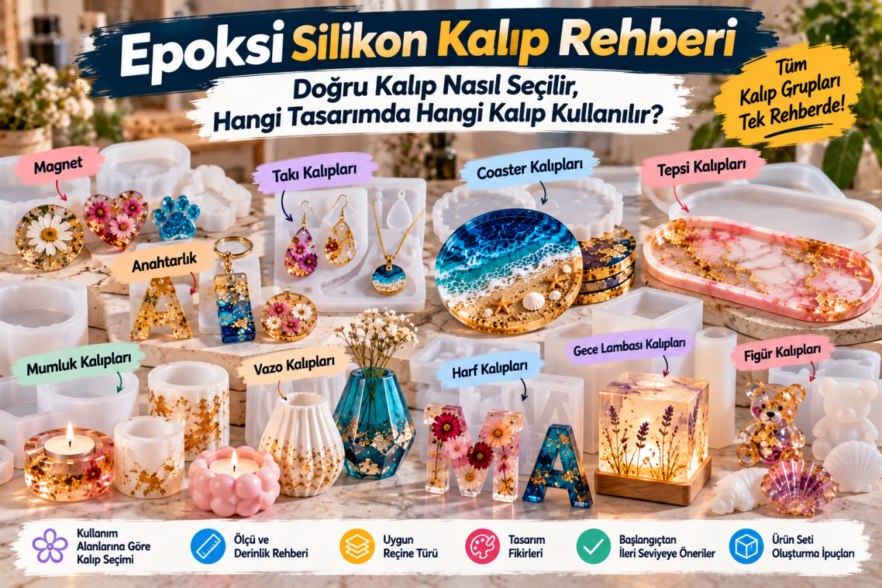 Epoksi Silikon Kalıp Rehberi: Doğru Kalıp Nasıl Seçilir, Hangi Tasarımda Hangi Kalıp Kullanılır?