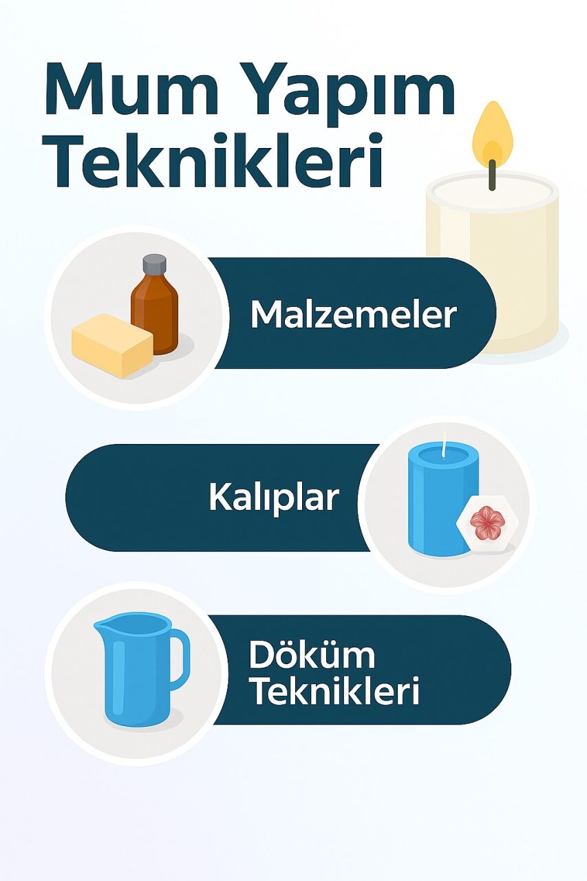 Mum Yapım Teknikleri ve Gerekli Malzemeler: Kalıplar, Fitiller ve İpuçları