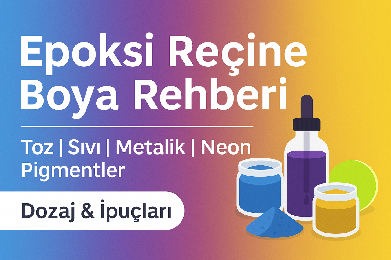 Epoksi Reçine Boya Rehberi: Toz, Sıvı, Metalik ve Neon Pigmentler