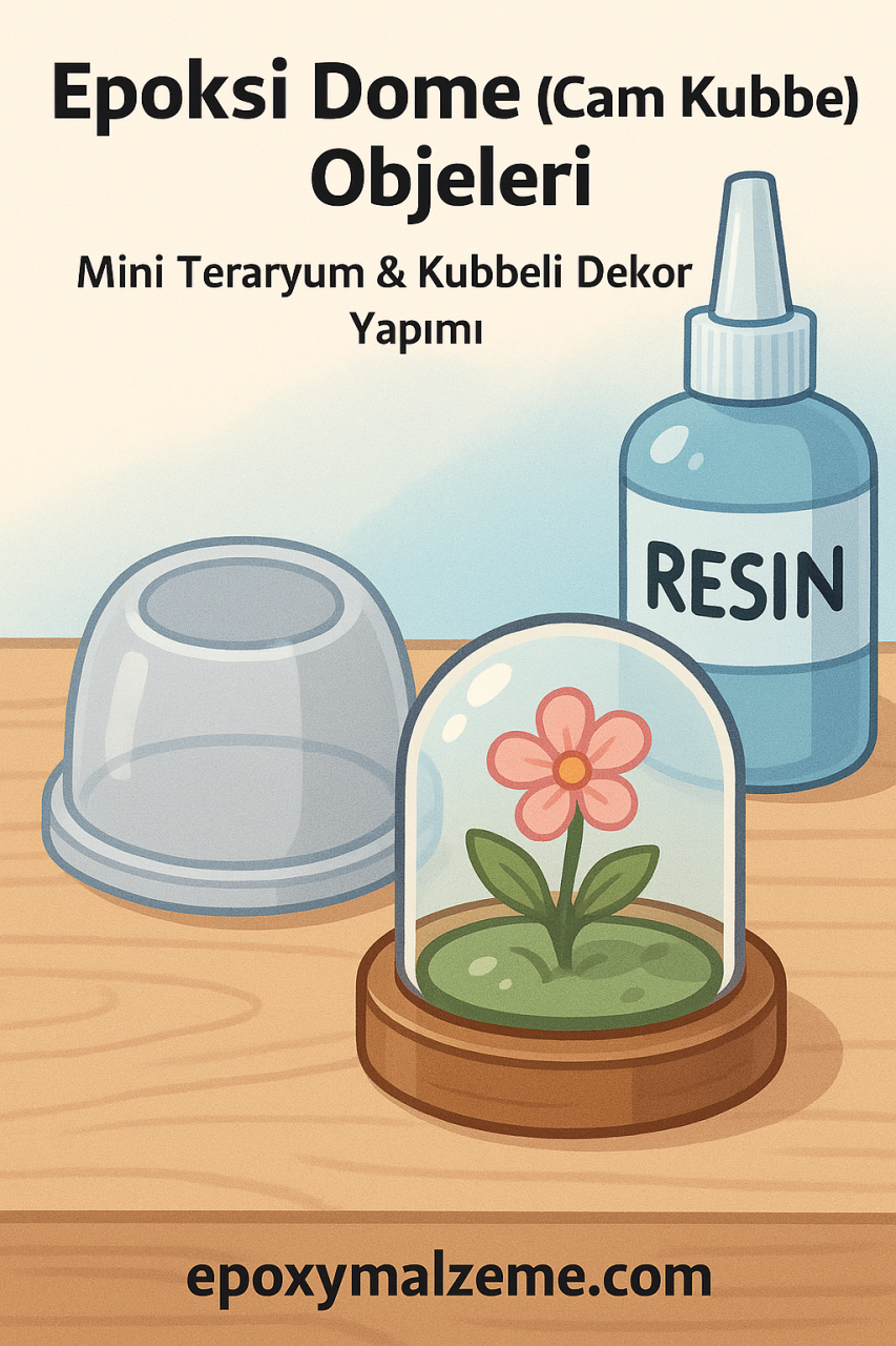 Epoksi Cam Kubbe Objeleri: Mini Teraryum & Kubbeli Dekor Yapımı (Adım Adım Rehber)