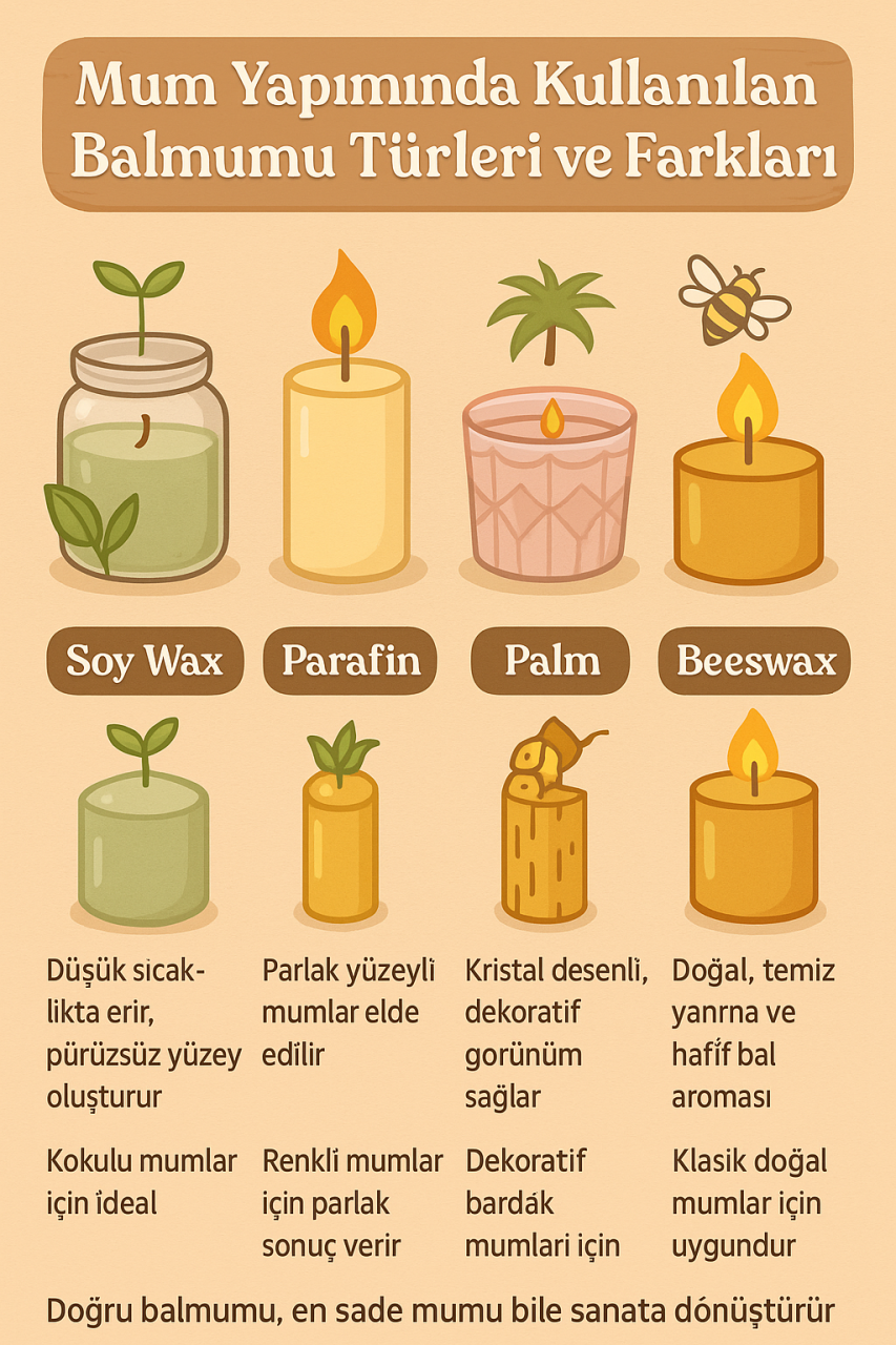Mum Yapımında Kullanılan Balmumu Türleri ve Farkları | Epoxymalzeme.com