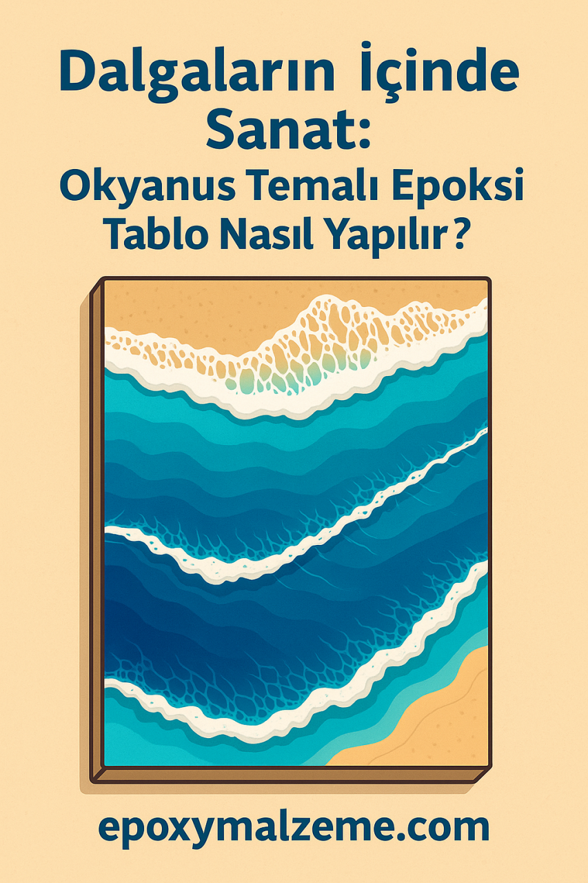 Dalgaların İçinde Sanat: Okyanus Temalı Epoksi Tablo Nasıl Yapılır?