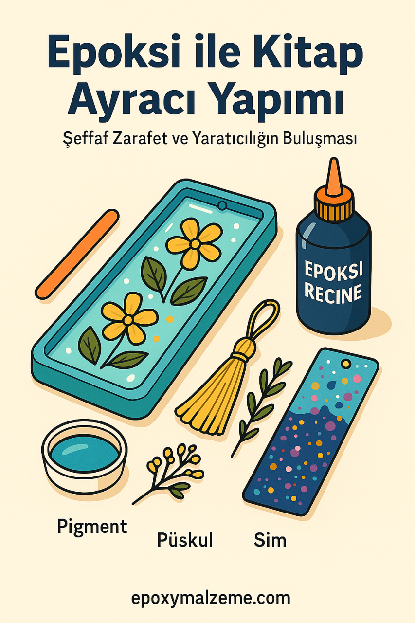 Epoksi ile Kitap Ayracı Yapımı: Şeffaf Zarafet ve Yaratıcılığın Buluşması