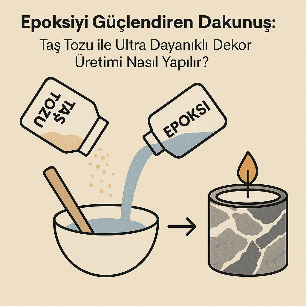Epoksiyi Güçlendiren Dokunuş: Taş Tozu ile Ultra Dayanıklı Dekor Üretimi Nasıl Yapılır?