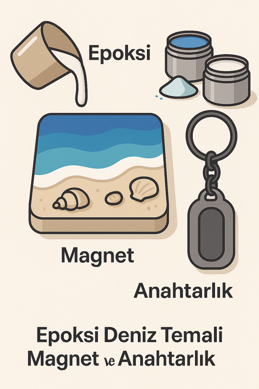 Epoksi Deniz Temalı Magnet ve Anahtarlık Tasarım Rehberi