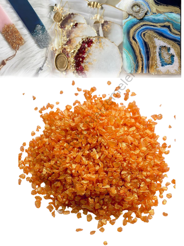 Epoksi Reçine Cam Kırığı Som Altın İnce 100 gr