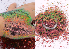 Epoksi Chunky Glitters Chameleon Green2 4 Gram