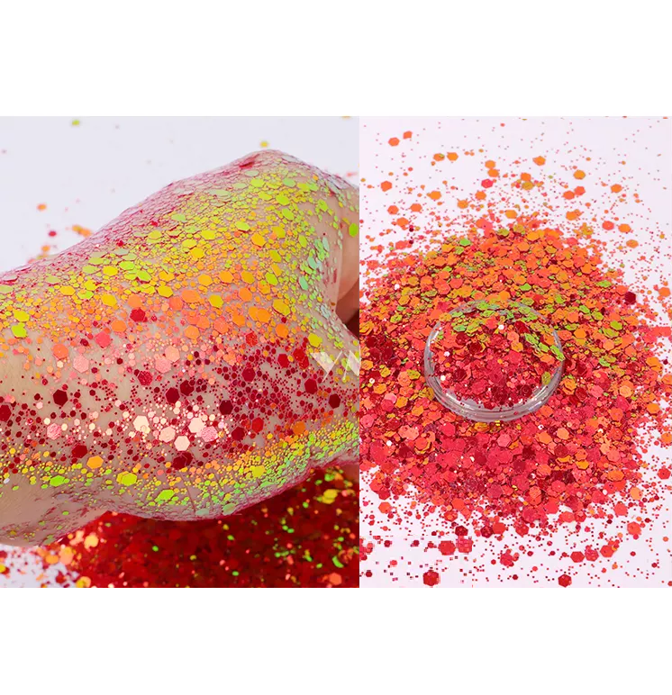 Epoksi Chunky Glitters Chameleon Dragon 4 Gram