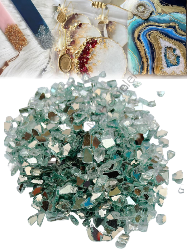 Epoksi Reçine Cam Kırıkları Ayna Kırığı Kalın 100 gr