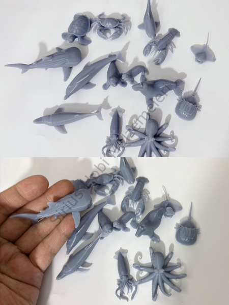 Epoksi İçinde Kullanılabilen Mini Deniz Canlıları-3D Mini Deniz Hayvanları Figürleri