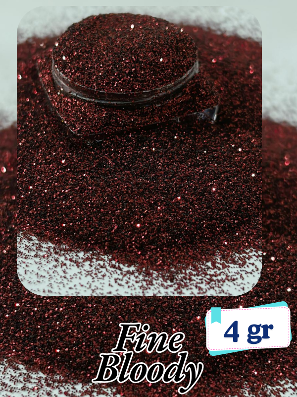 Epoksi- Mum-Makyaj-Tırnak-Sabun Simi Pulu Fine Bloody 4 gr