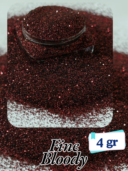 Epoksi- Mum-Makyaj-Tırnak-Sabun Simi Pulu Fine Bloody 4 gr