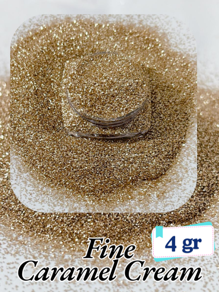 Epoksi- Mum-Makyaj-Tırnak-Sabun Simi Pulu Fine Caramel Cream 4 gr