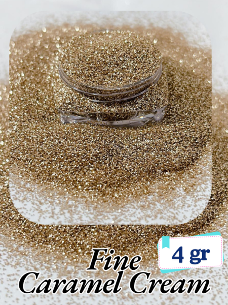 Epoksi- Mum-Makyaj-Tırnak-Sabun Simi Pulu Fine Caramel Cream 4 gr