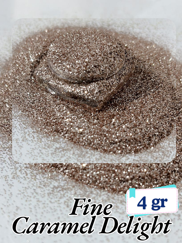 Epoksi- Mum-Makyaj-Tırnak-Sabun Simi Pulu Fine Caramel Delight 4 gr