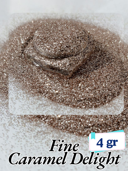 Epoksi- Mum-Makyaj-Tırnak-Sabun Simi Pulu Fine Caramel Delight 4 gr