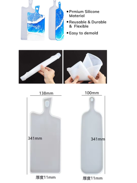 Epoksi Reçine Kesme Tahtası Sunumluk Kalıbı