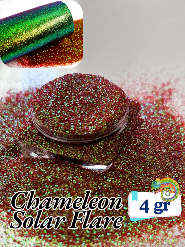 Epoksi- Mum-Makyaj-Tırnak-Sabun Simi Pulu Fine Chameleon Solar Flare 4 gr