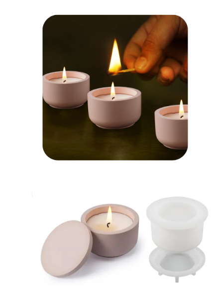 Epoksi Reçine Alçı Mum Kapaklı Kutu Kalıpları