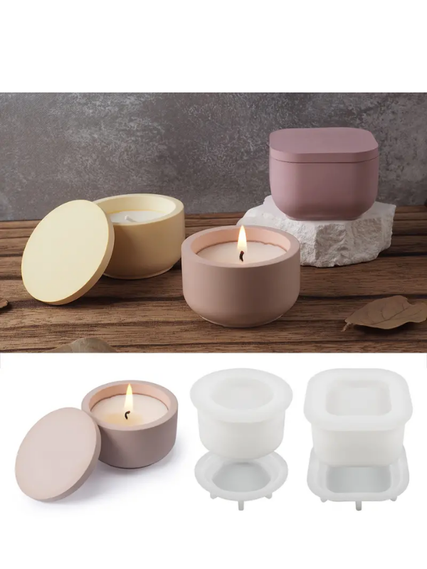 Epoksi Reçine Alçı Mum Kapaklı Kutu Kalıpları